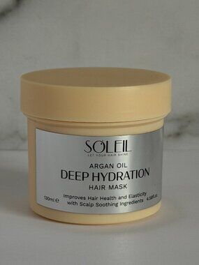 Soleil Argan Oil Deep Hydration Hair Mask 4.58 oz / 130ml Moisturizing Treatment